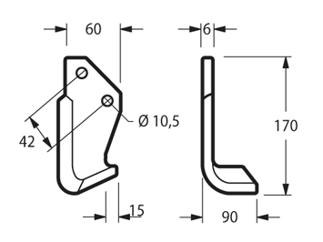 ZAPPETTA GOLDONI FRESA 22M-29M PIATTO 60x6 MM ARCO - 7 -