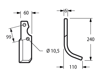 ZAPPETTA GOLDONI S EXP. PIATTO 60x6 MM ARCO - 20 -